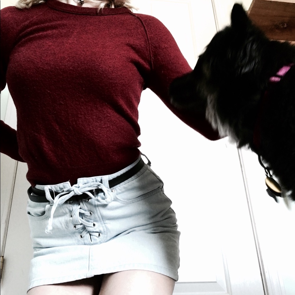 Banana Republic red sweater